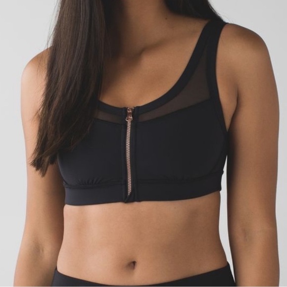 Lululemon Athletica Drop It Like It’s Hot Black Sports Bra - Picture 1 of 16